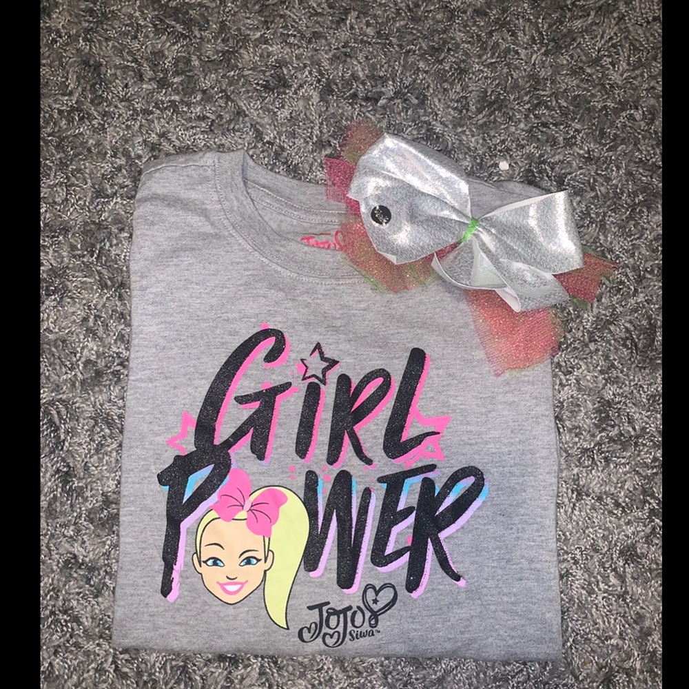 JoJo Siwa long sleeve shirt + bow